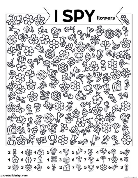 I Spy Coloring Pages