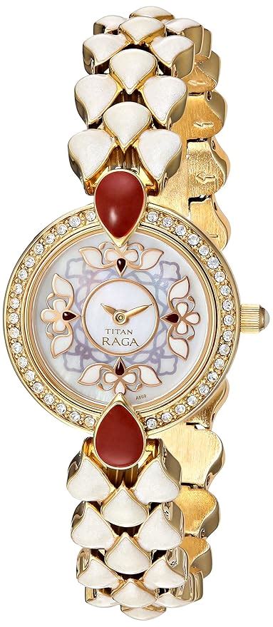 Buy Titan Raga Analog Mother of Pearl Dial Women's Watch - NK9747YM01 ...