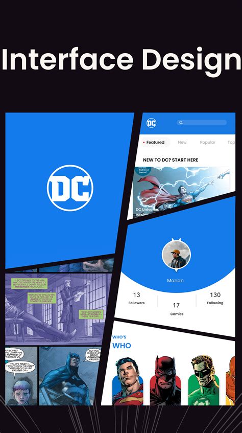 DC Comics App on Behance