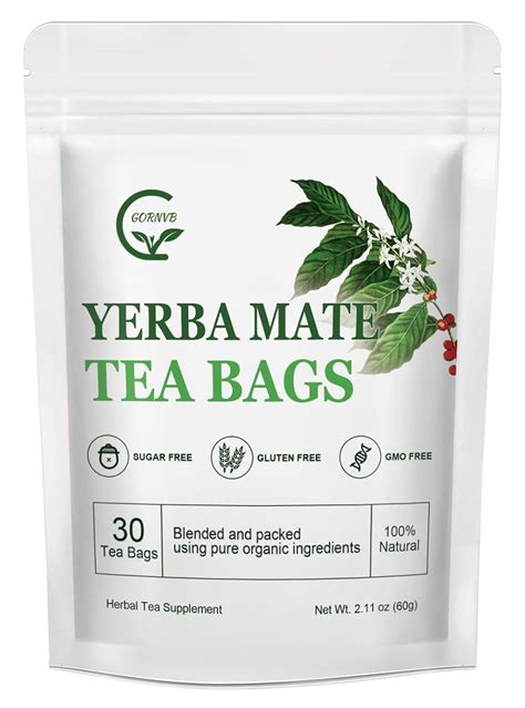 Amazon.com : Unsmoked Yerba Mate Tea Bags, Natural Organic Yerba Matte ...