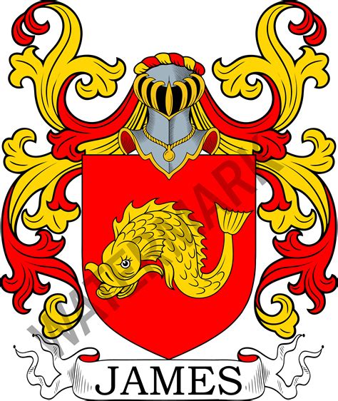 James Family Crest - Digital Download - James Coat of Arms JPG File ...