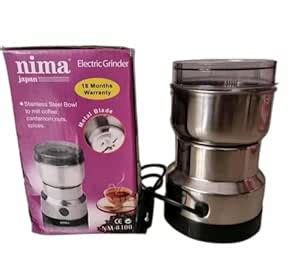 IMPORTEX Nima Electric Coffee Grinder, 200W Motor, Stainless Steel ...