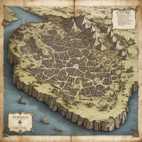 Aeloria Fantasy Map | Stable Diffusion Online