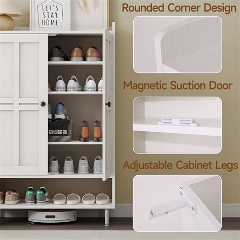 ONBRILL Shoe Cabinet Storage for Entryway, 6-Tier Farmhouse India | Ubuy