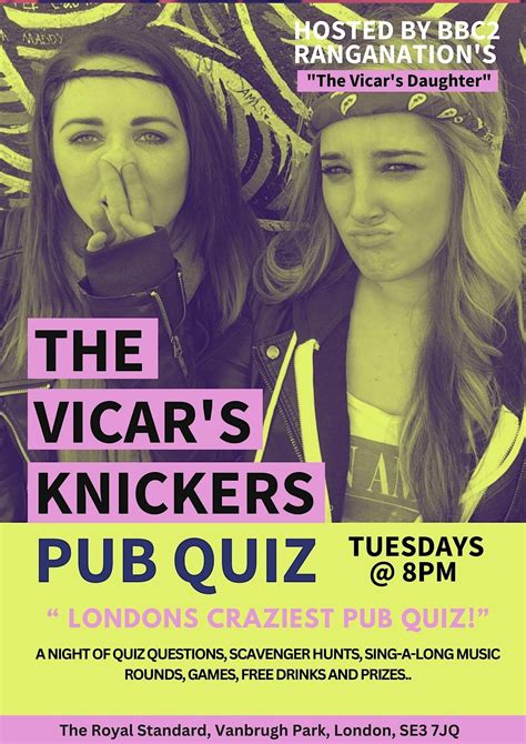 LONDON’S CRAZIEST PUB QUIZ PARTY!!, The Royal Standard, London, 30 ...