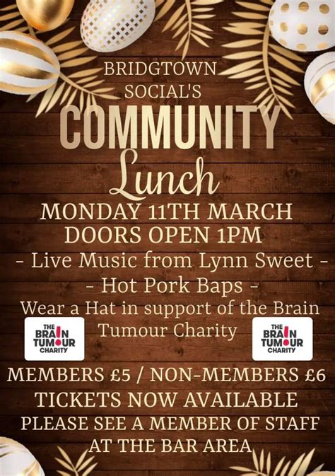 Bridgtown Social’s Community Lunch, Bridgtown Social Working Men's Club ...