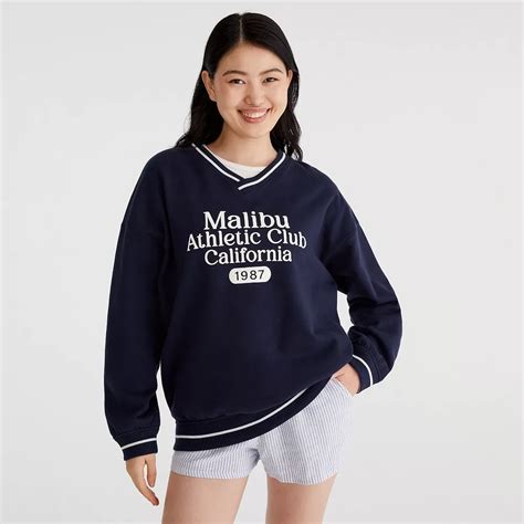 Juniors' Aeropostale Malibu Athletic Club V Neck Sweatshirt