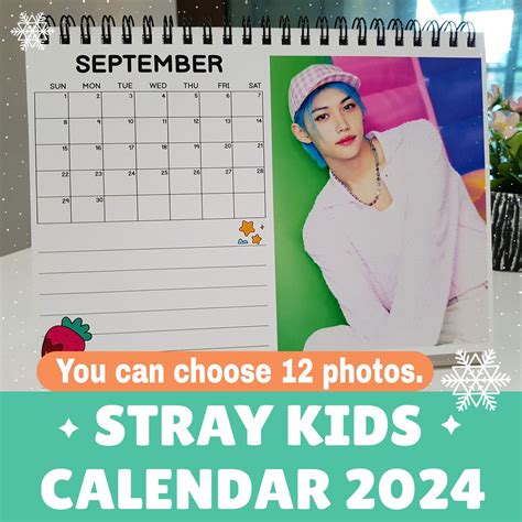 Buy Stray Kids Calendar 2024 Bang Chan/lee Know/changbin/hyunjin/han ...