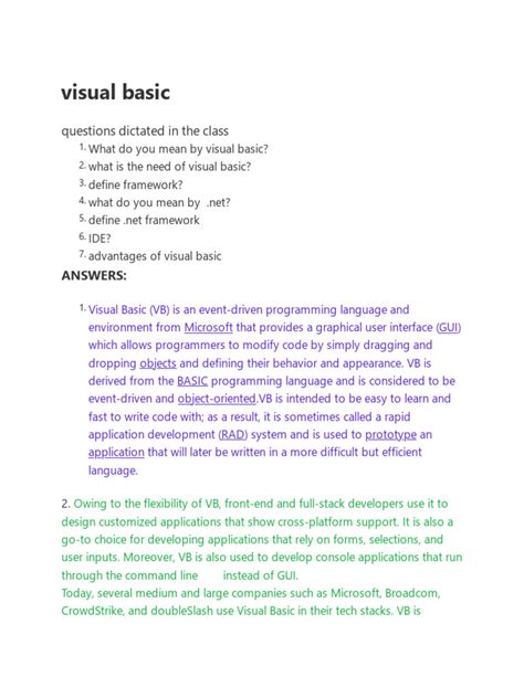 Visual Basic Language PDF 的图像结果