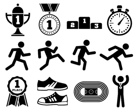 Images de Pictogramme Sportif Course 400m – Téléchargement gratuit sur ...