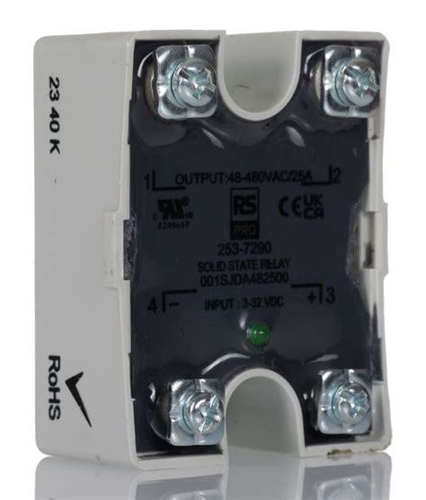 RS PRO | RS PRO Solid State Relay, 25 Amps Load, Panel Mount, Surface ...