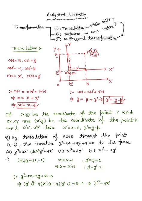 Class Notes of Analytic Geometry (pdf)