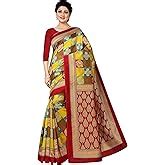 Buy RUNAYA NX Printed Art Silk Saree(sun) at Amazon.in