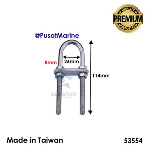Baud U Bow Eye Baut Stainless 53550 53551 53552 53554 Seastar - Pusat ...
