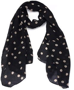 GirlZFashion Printed Chiffon Girls Scarf - Buy Black GirlZFashion ...