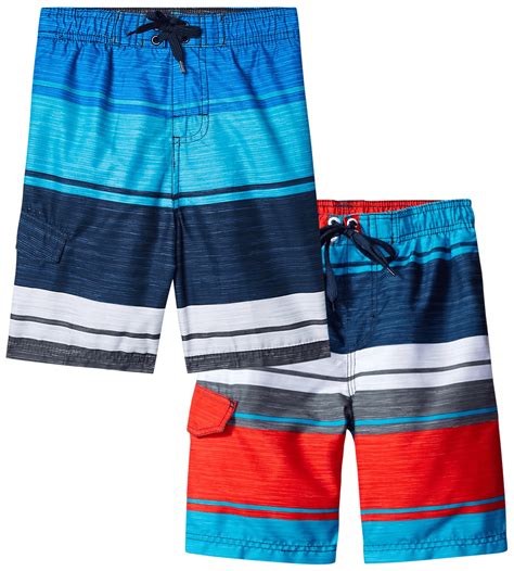 Kanu Surf Boys' 2 Pack Quick Dry Swim Suits - Youth Board Shorts ...