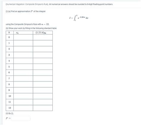 Image result for Simpson S Rule Numerical Method Problem