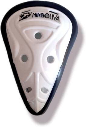 NIMBOLIYA PLAYER SERIES Abdominal Guard (white) Cricket Inner Thigh ...