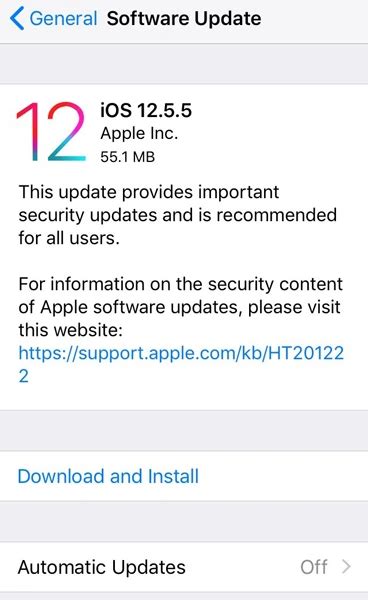 iOS 12.5.2 的图像结果