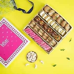 The Royal Mithai Box Of Rose Katli, Anjeer Dryfruit Laddoo, Finger ...