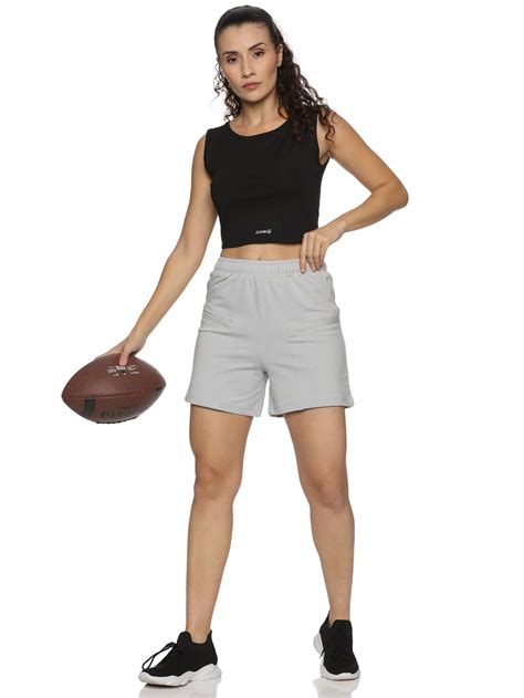 Shop for Women's Training Shorts with Zipper Pockets | Domin8