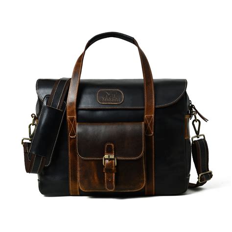Walker Buffalo Leather Office Travel Bag — MaheTri