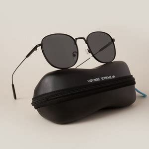 Buy VOYAGE Oval Sunglasses Black For Men & Women Online @ Best Prices ...