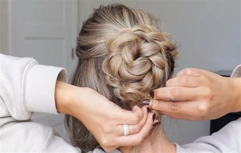 Image result for French Braid Updo Tutorial