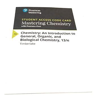 Buy Mastering Chemistry with Pearson eText - ValuePack Access Card ...
