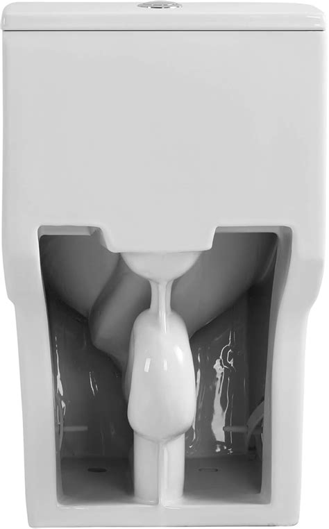 Buy Fine Fixtures Modern One Piece Round Dual Flush Toilet Online at ...