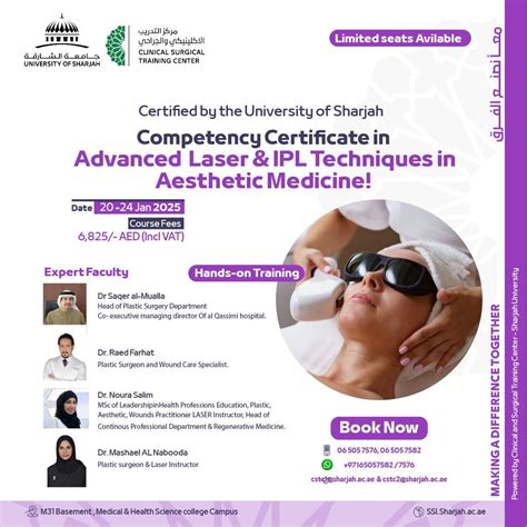 Join the Competency Certificate in Advanced Laser & IPL in Medical ...