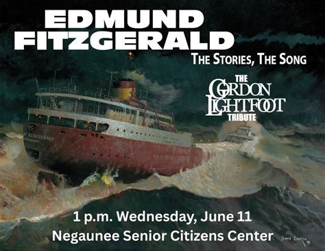 Mike Fornes presents the Edmund Fitzgerald, Negaunee Senior Citizens ...
