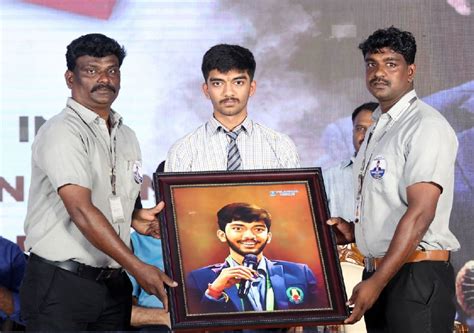 Velammal Nexus felicitates Gukesh - ChessBase India