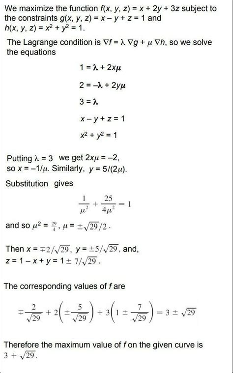 Find the maximum value of the function f(x, y, z) = x + 2y + 3z on the ...