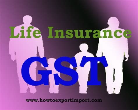 GST tariff for Life Insurance