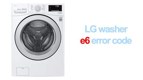 Image result for E6 LG Error Code