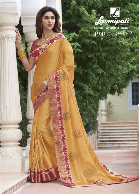 Laxmipati Shyama 4940 Yellow Silk Saree – SANSKAR