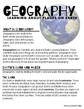Image result for Geography 101 Basic