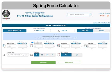 Compression Spring Calculator 的图像结果
