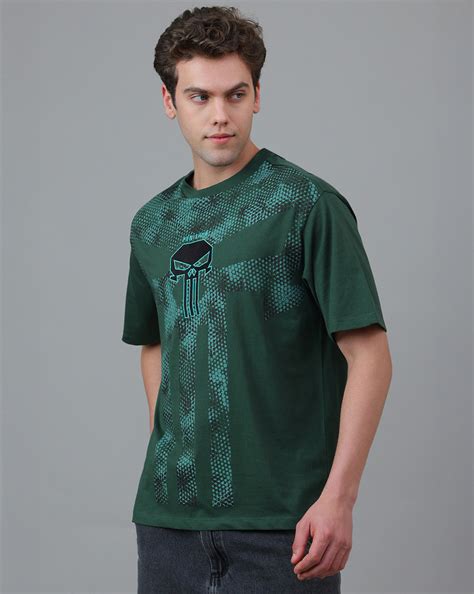 Punisher Embroidered Oversized Tshirt For Men – Free Authority
