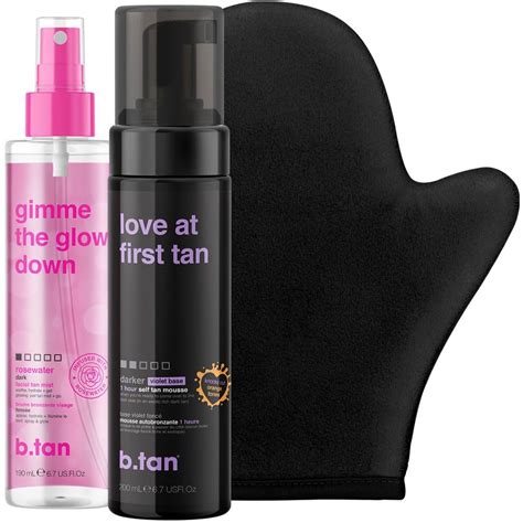 Amazon.com: b.tan Violet Self Tan Foam & Face Mist Kit | Lovers Bundle ...