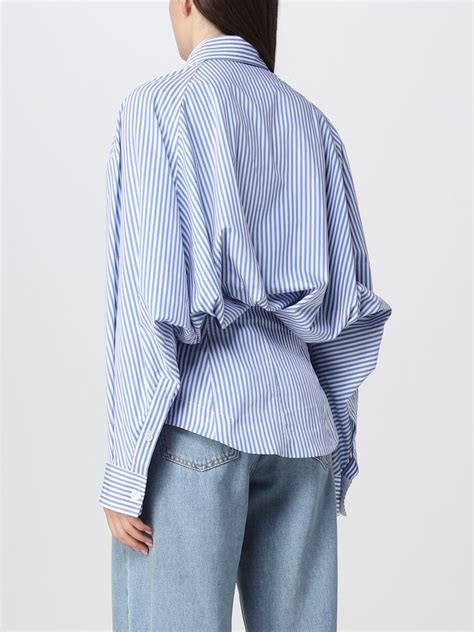 Shirt BOTTEGA VENETA Woman color Gnawed Blue | Womens shirts, Stylish ...