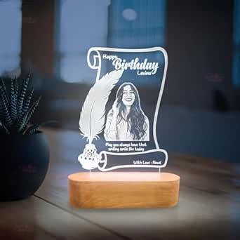 Buy GIFTMEBAZAR Personalized Birthday Gift Lamp | Customized with Photo ...