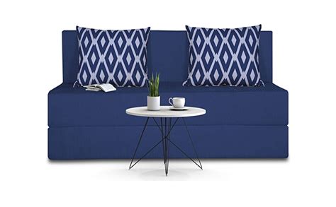 Adorn India Easy 2 Seater Sofa Cum Bed (Rhombus Pattern) Chennile ...
