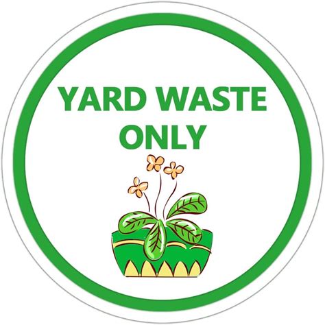 Image result for Yard Waste Stickers