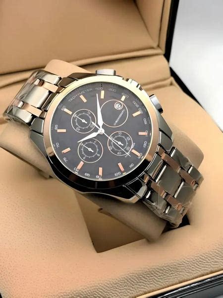 Trending men collection double tone date function working watch – ARP ...