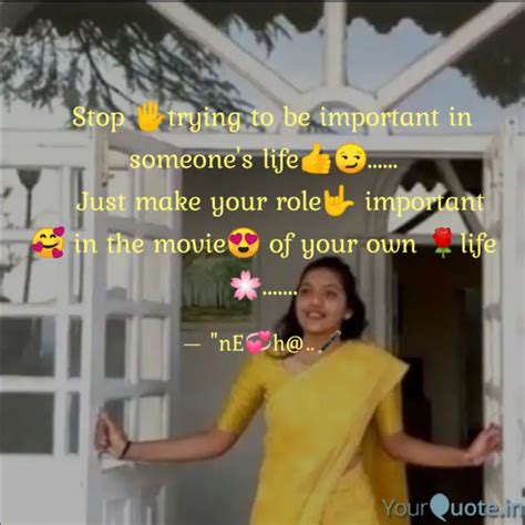 Stop 🖐️trying to be im... | Quotes & Writings by @Itsmystery🖤.. | YourQuote