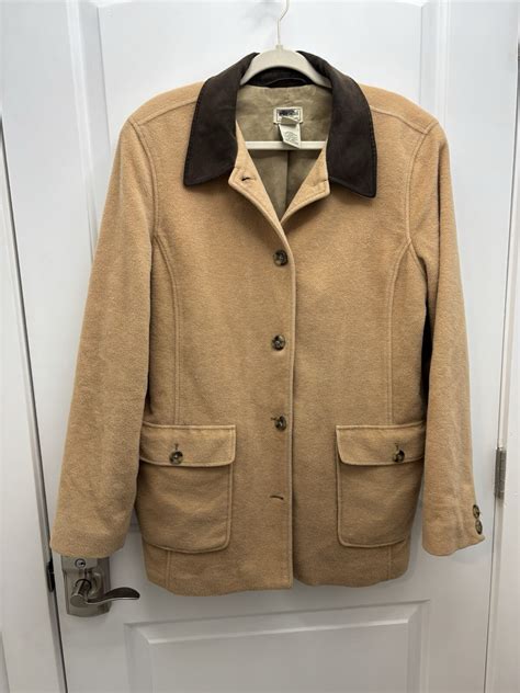 LL Bean Barn Jacket Field Coat Chore Jacket Wool Blen… - Gem