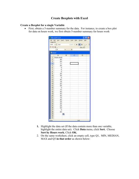 +Boxplot Excel Tutorial 的图像结果