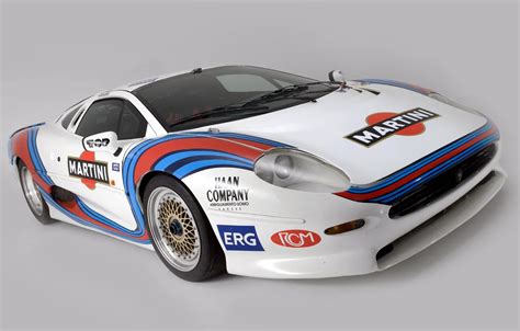 Wallpaper Jaguar, White, Jaguar, Martini, Racing, Front view, XJ 220 ...